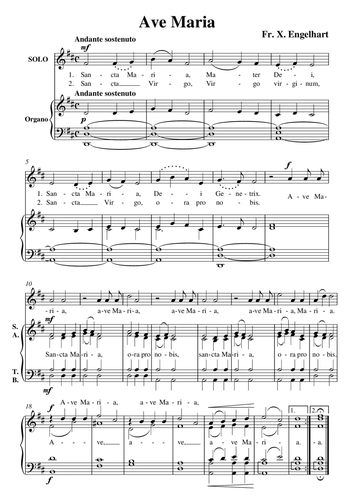 Ave Maria - Page 1