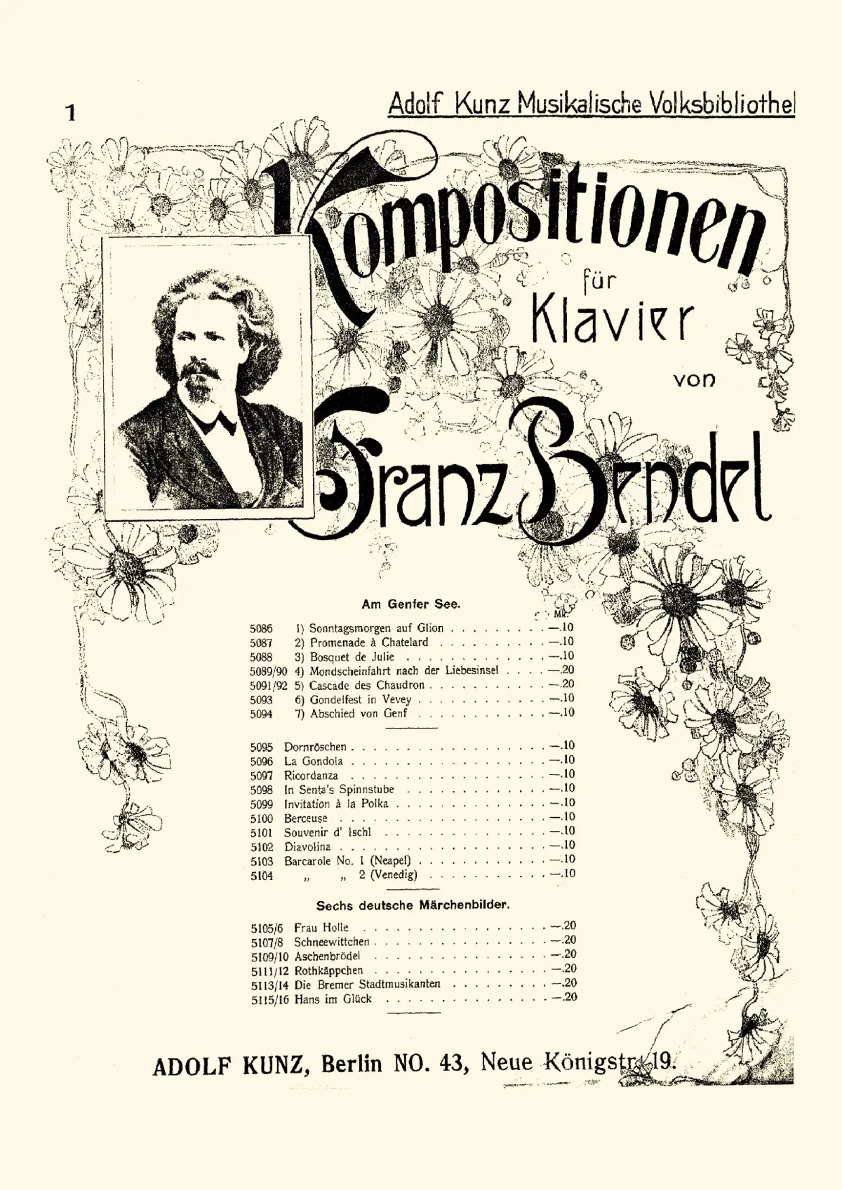2 Barcarolen, Op.5 - Page 1