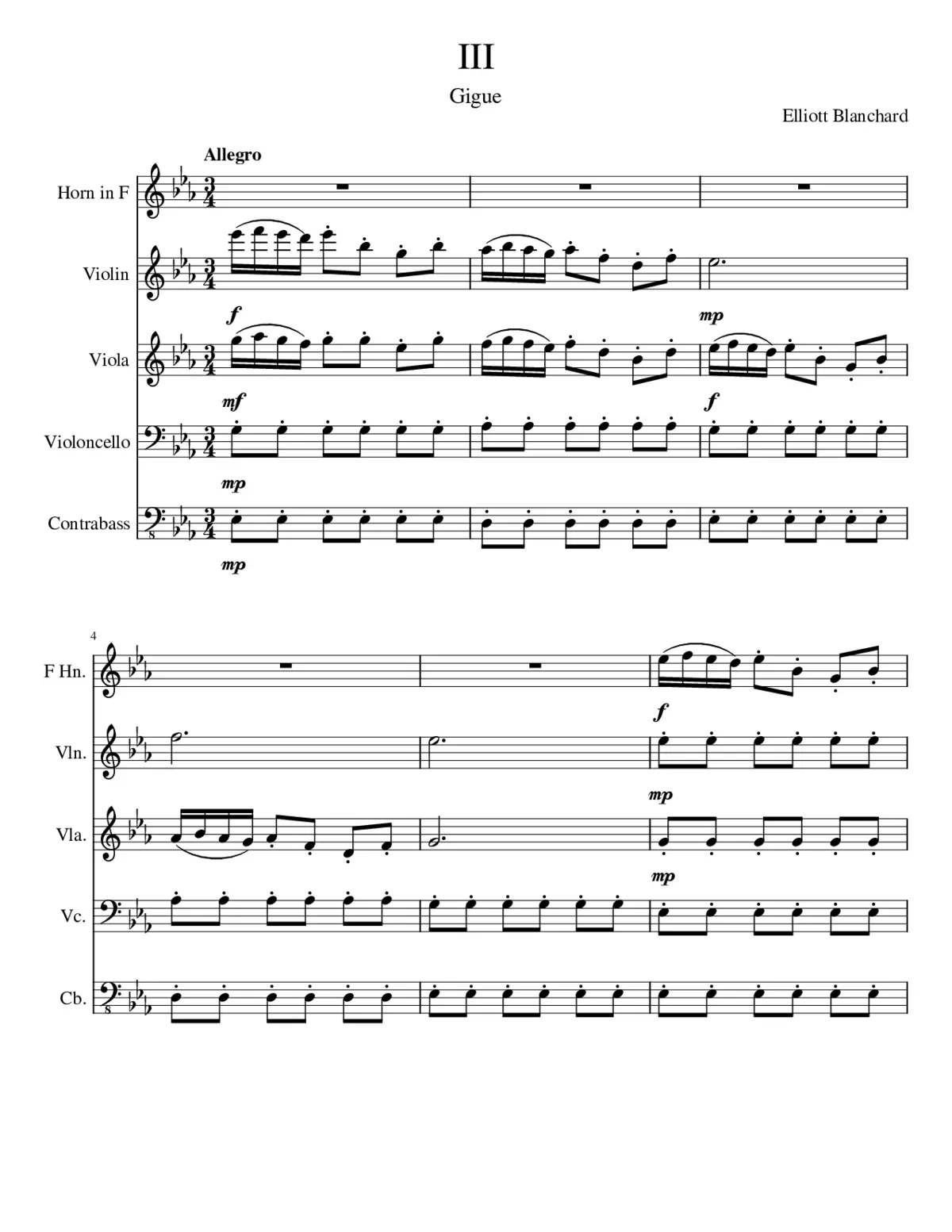 III horn concerto - Page 1