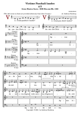 Victimae paschali laudes a 5