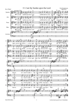 Elias 15 Cast thy burden / Wirf dein Anliegen
