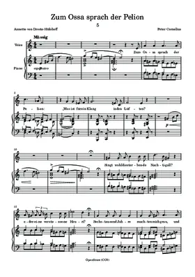 Zum Ossa sprach der Pelion (Unerhört)