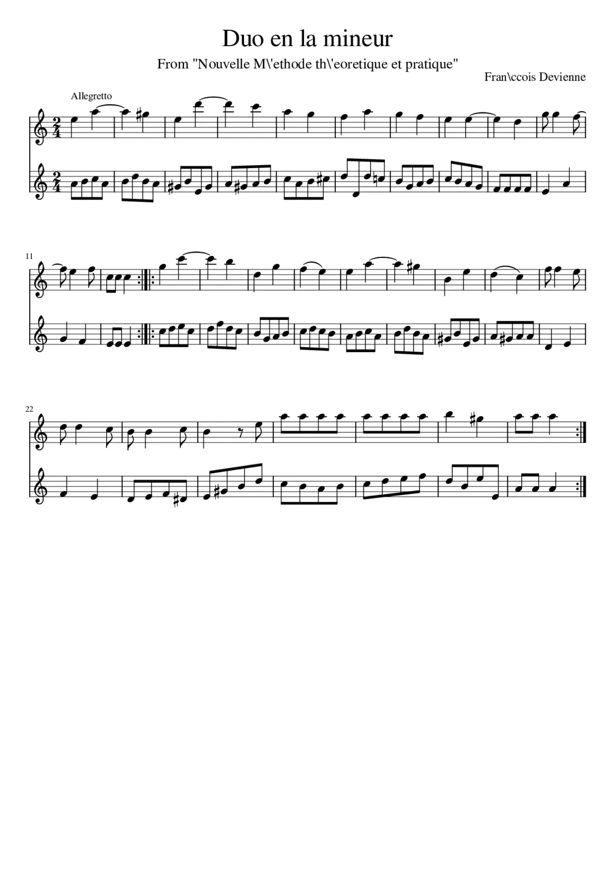 Duo en la mineur - Page 1