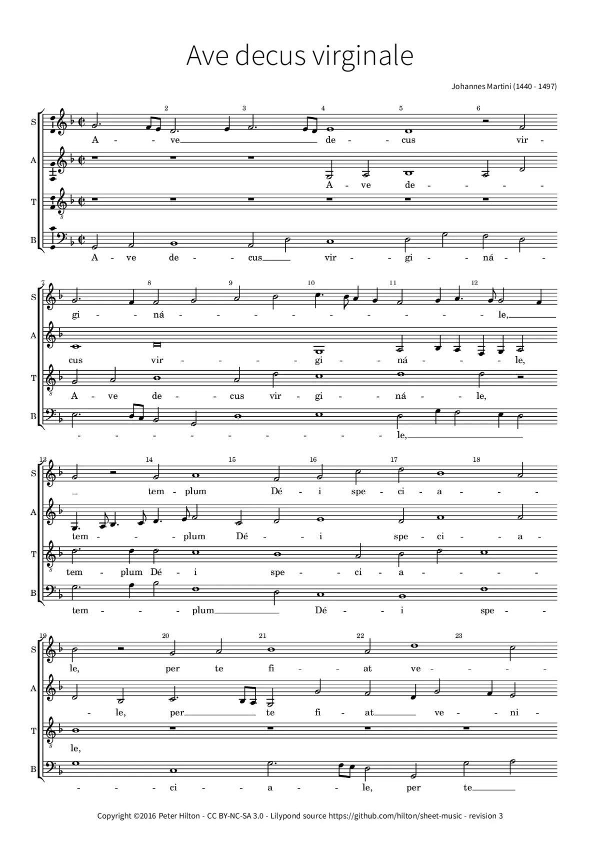 Ave decus virginale - Page 1