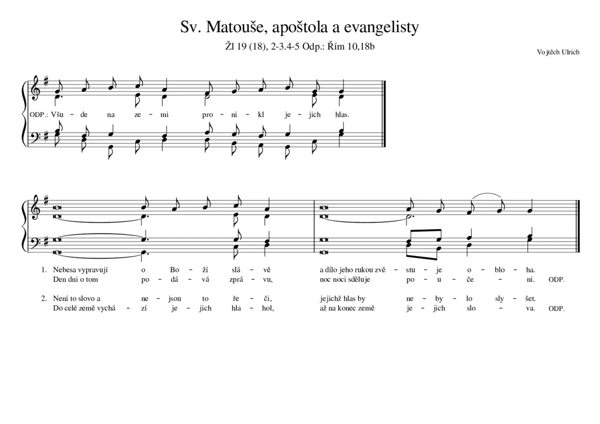 ABC - Sv. Matouše, apoštola a evangelisty - Page 1