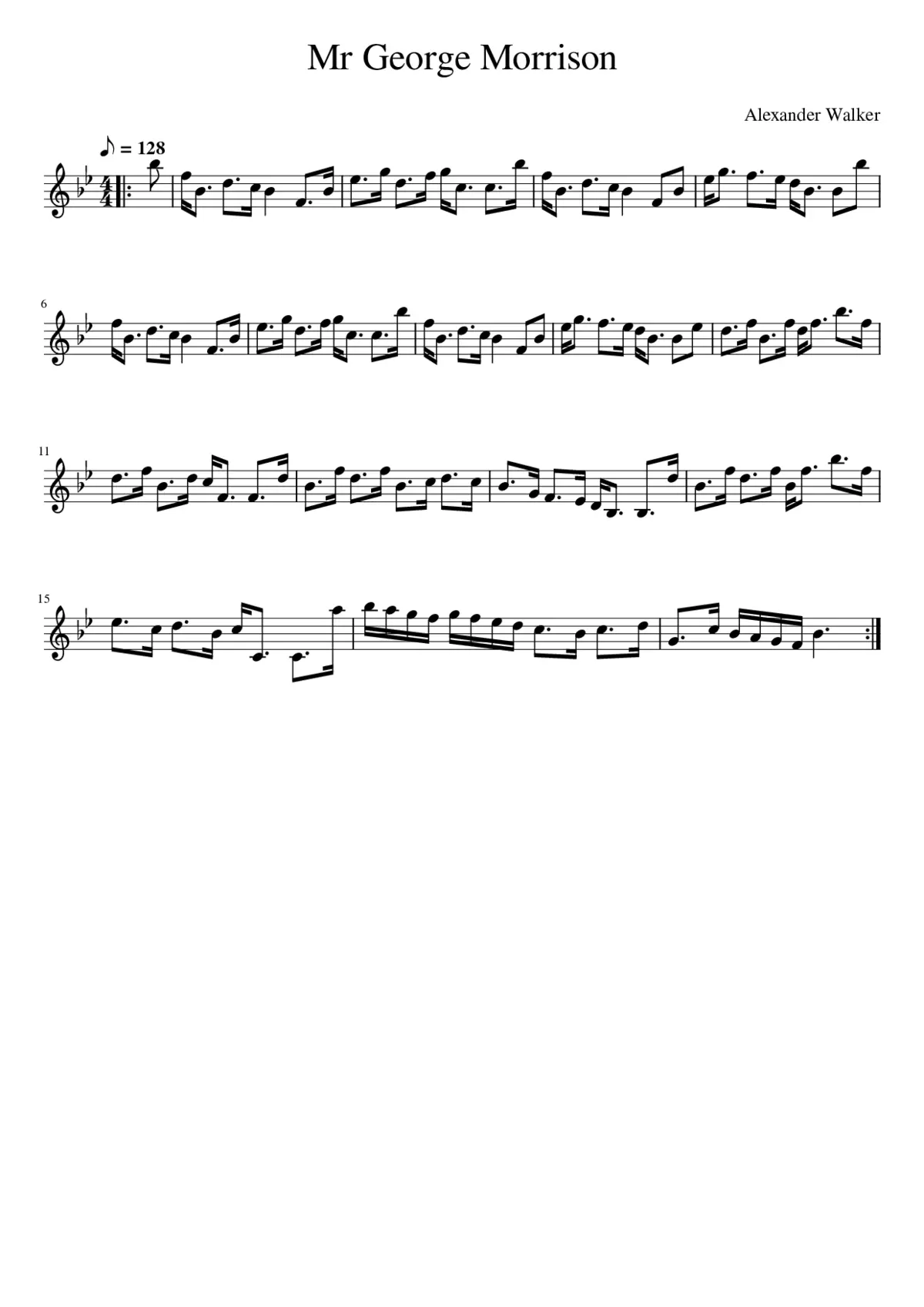 Mr George Morrison - Page 1