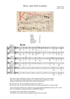 Missa super Tityre tu patulae