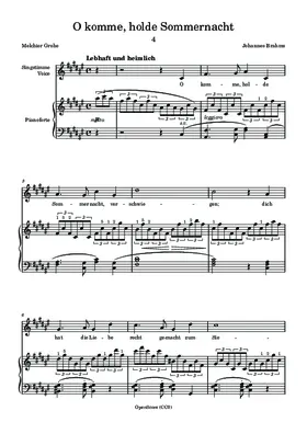 O komme, holde Sommernacht