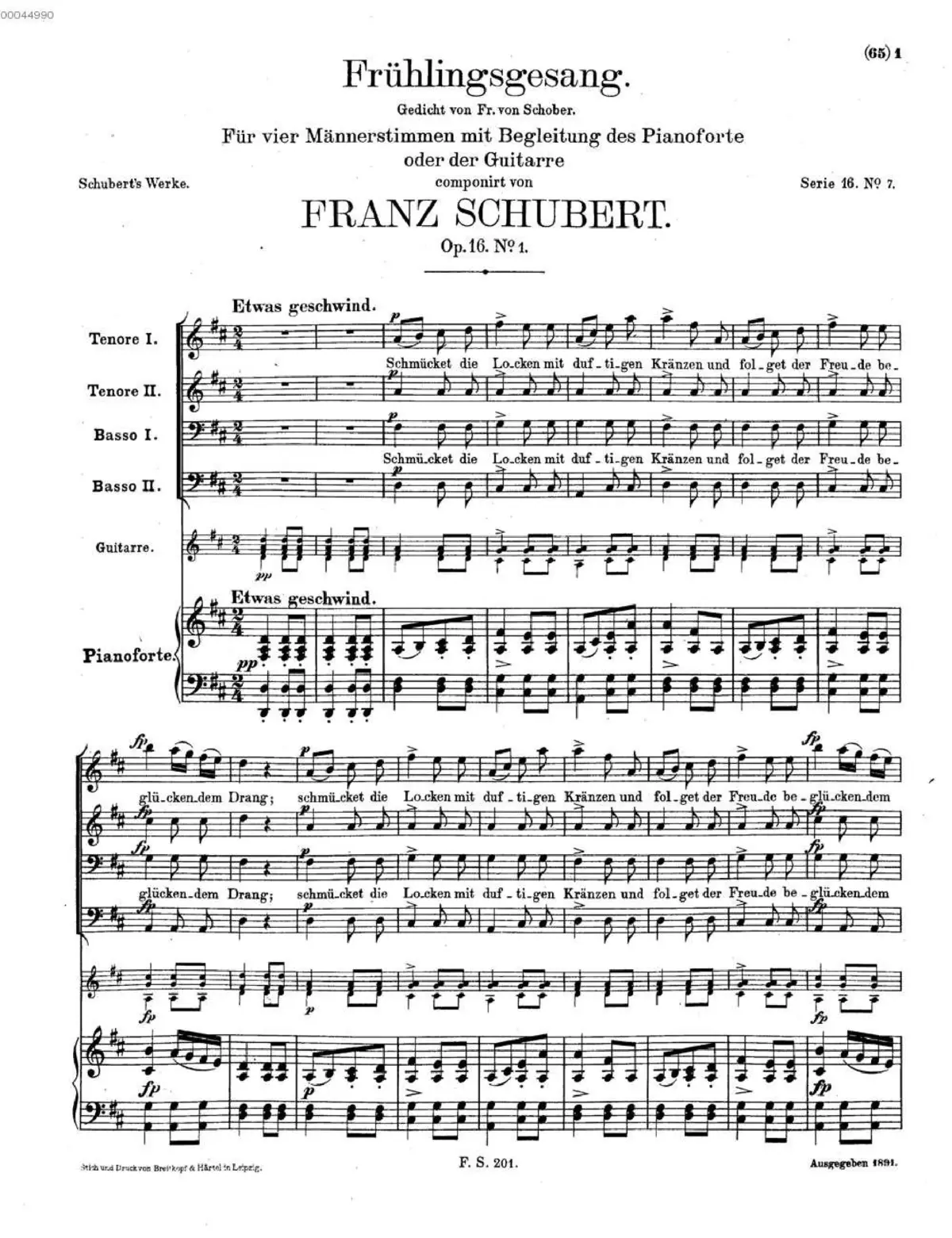 Frühlingsgesang - Page 1
