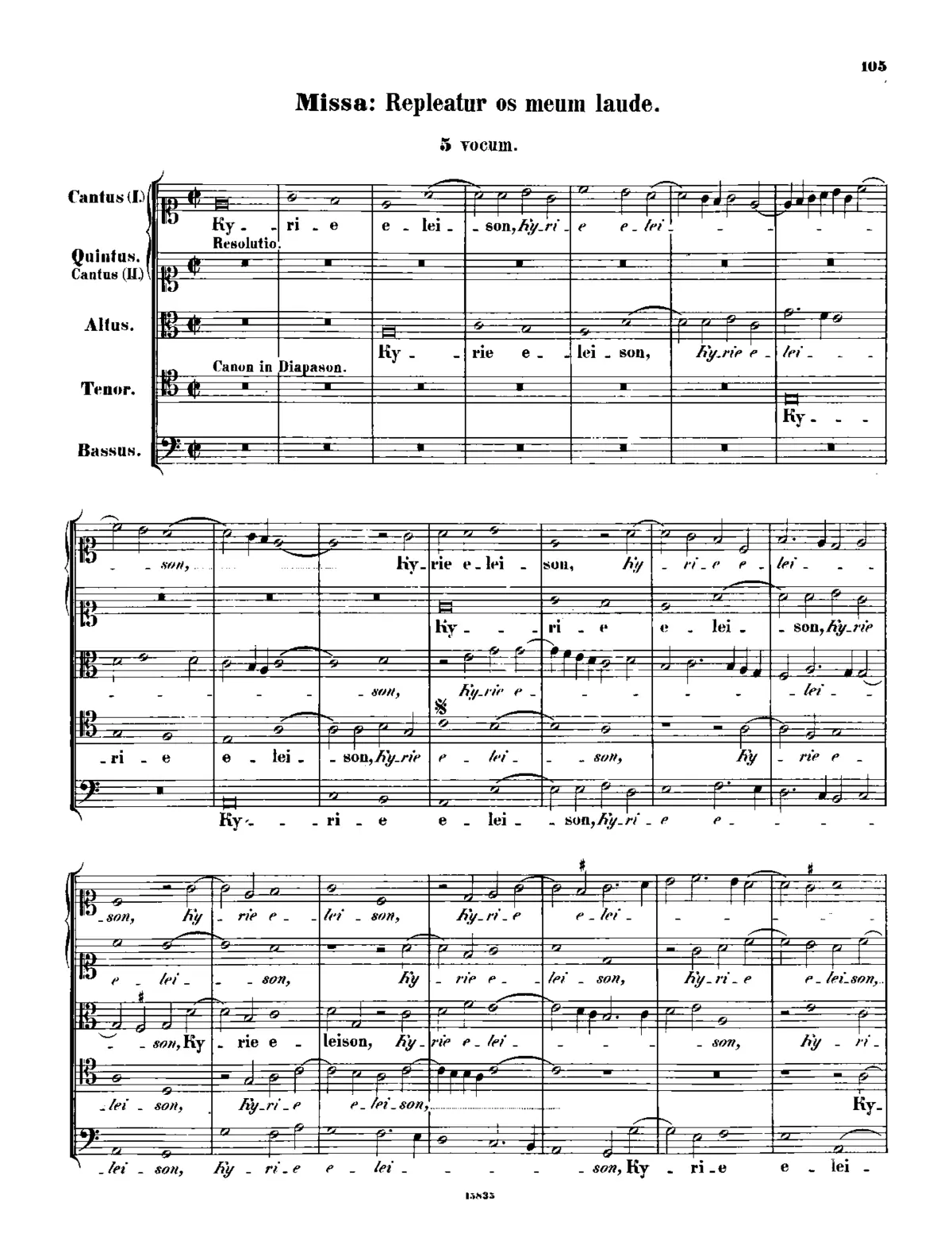 Missa Repleatur os meum - Page 1