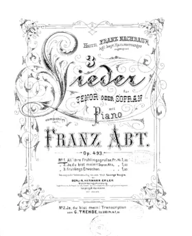 3 Lieder f. T. (od. S.) m. Pfte.