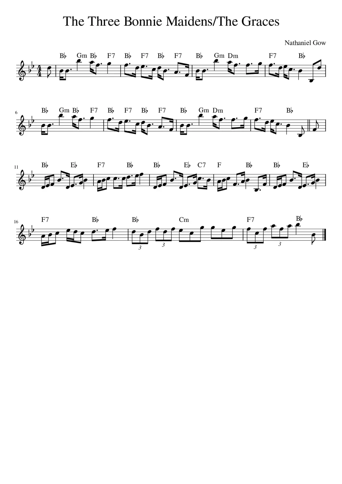 The Three Bonnie Maidens/The Graces - Page 1