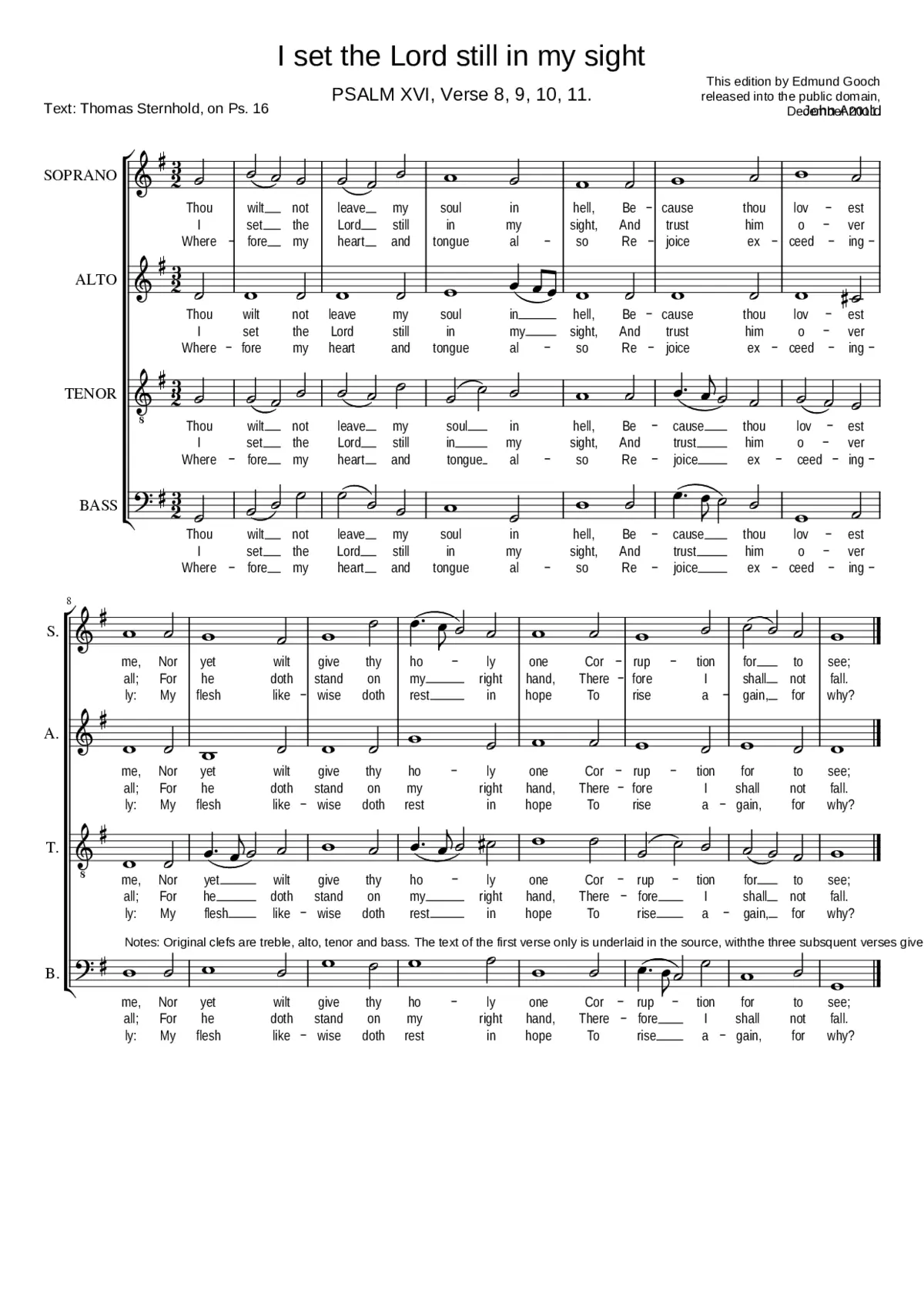 I set the Lord still in my sight - Page 1