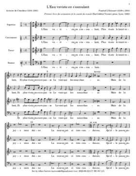 L'eau va viste en s'escoulant