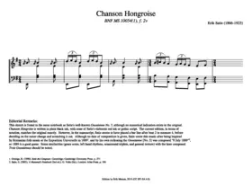 Chanson Hongroise