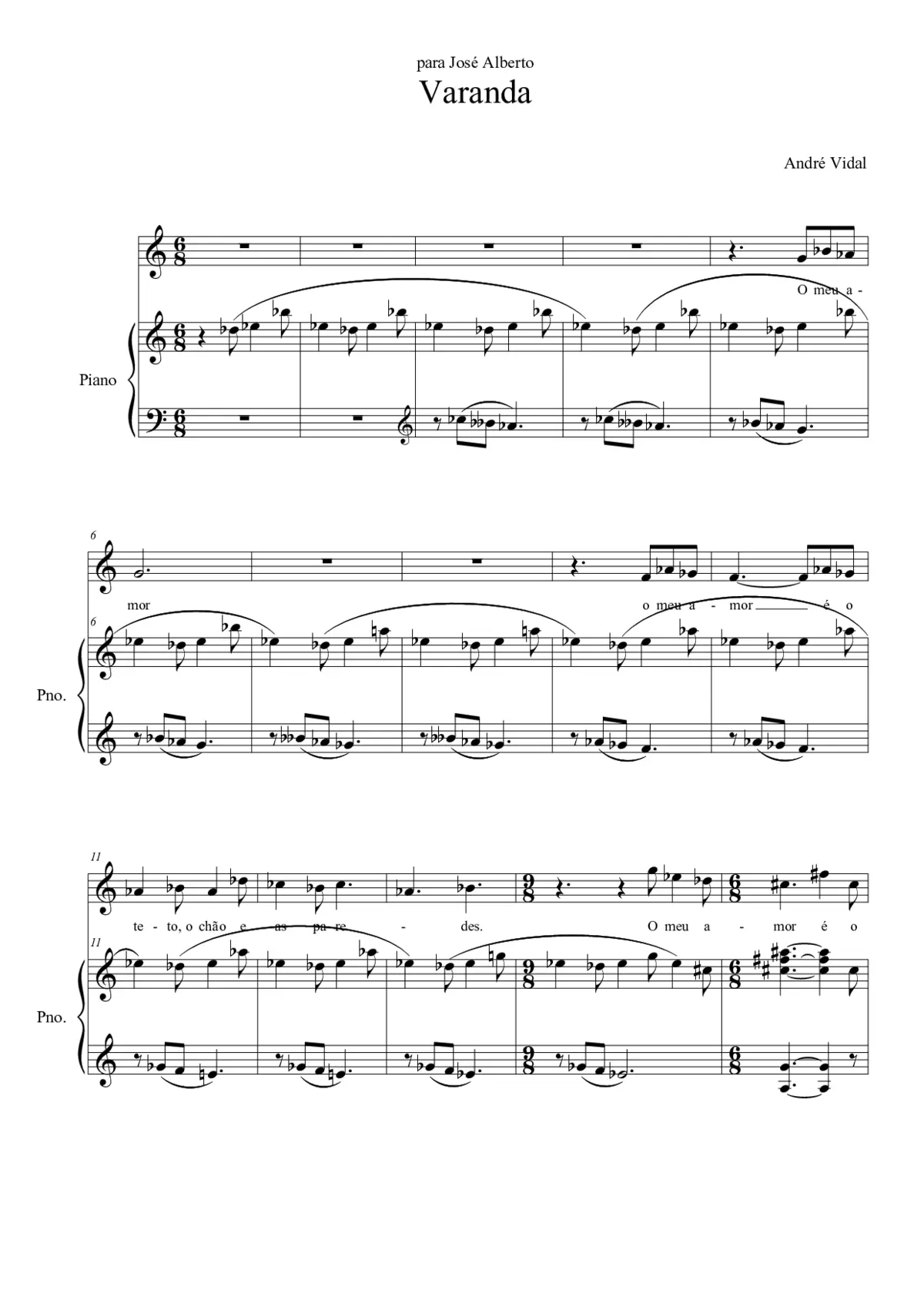 Duas Canções de Amor - Page 1