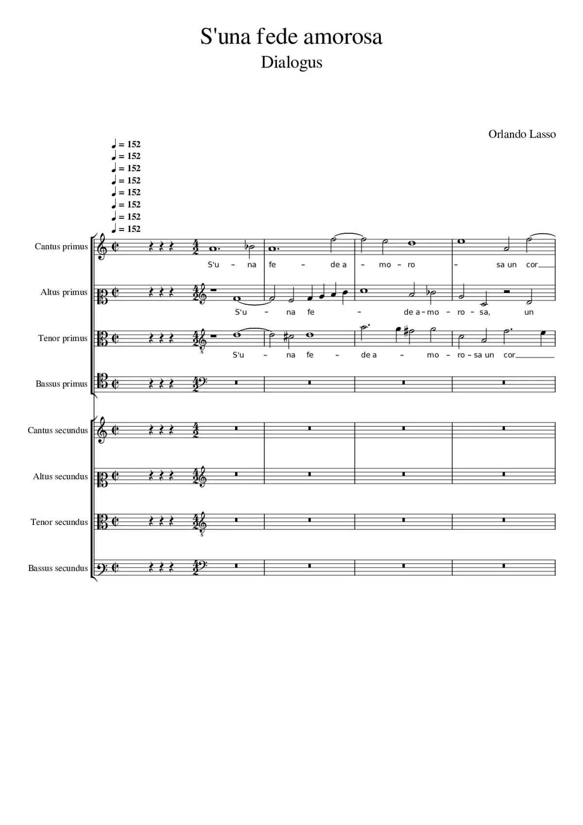 S'una fede amorosa - Page 1