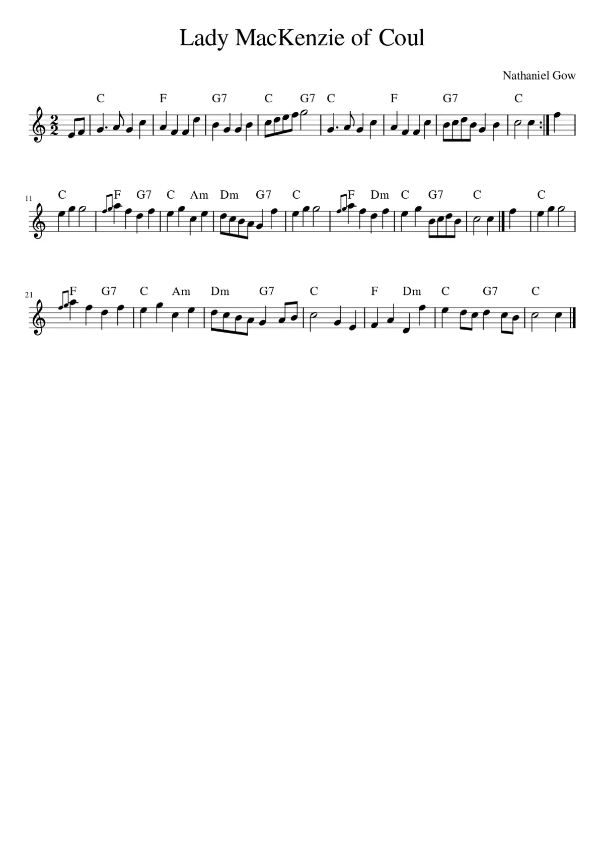 Lady MacKenzie of Coul - Page 1