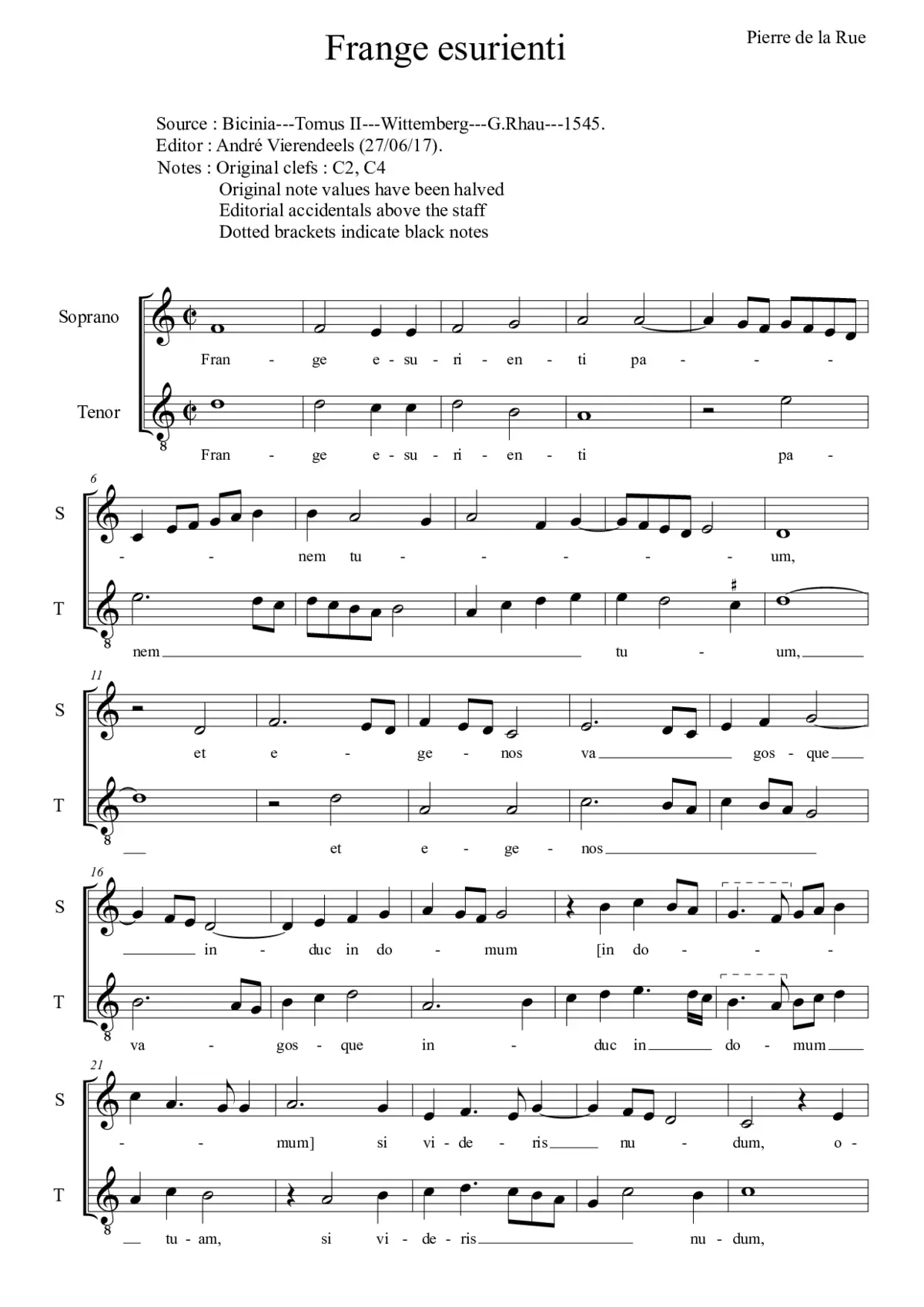 Frange esurienti panem tuum - Page 1