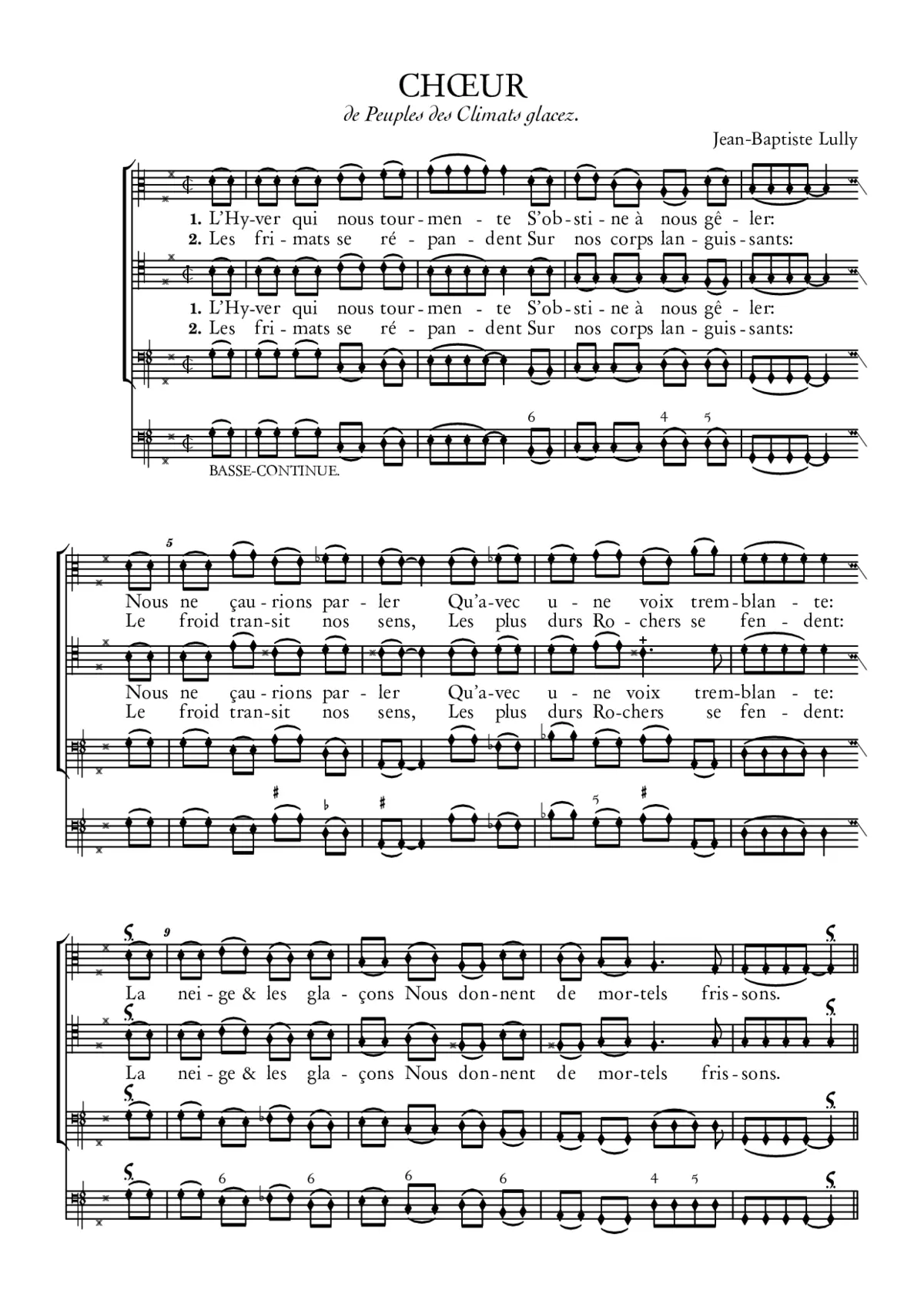 Le Chœur des Trembleurs - Page 1