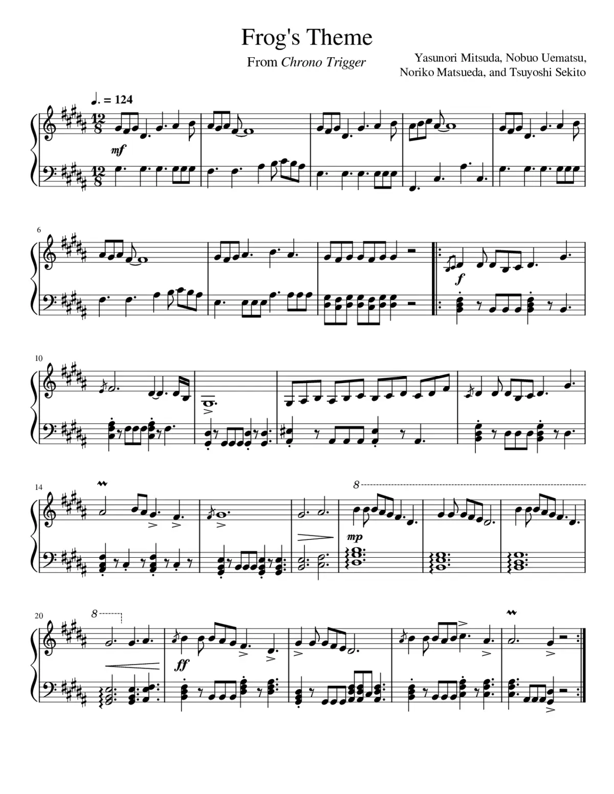 chrono trigger - frogs theme - Page 1