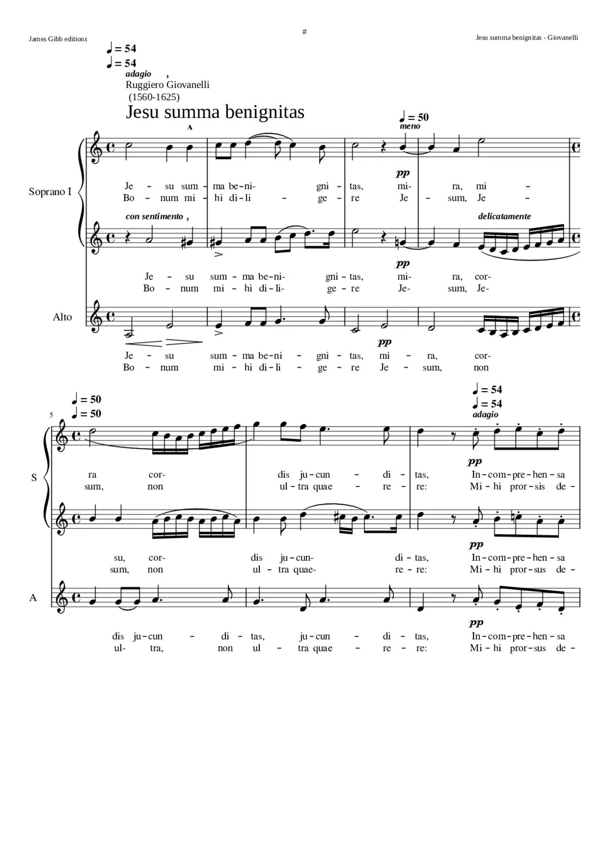 Jesu summa benignitas - Page 1