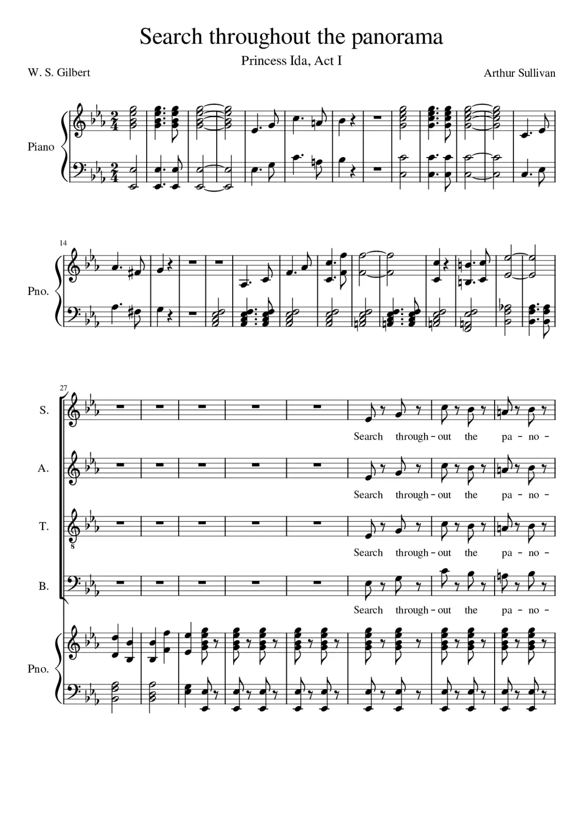 Search throughout the panorama ARTHUR SULLIVAN - Page 1