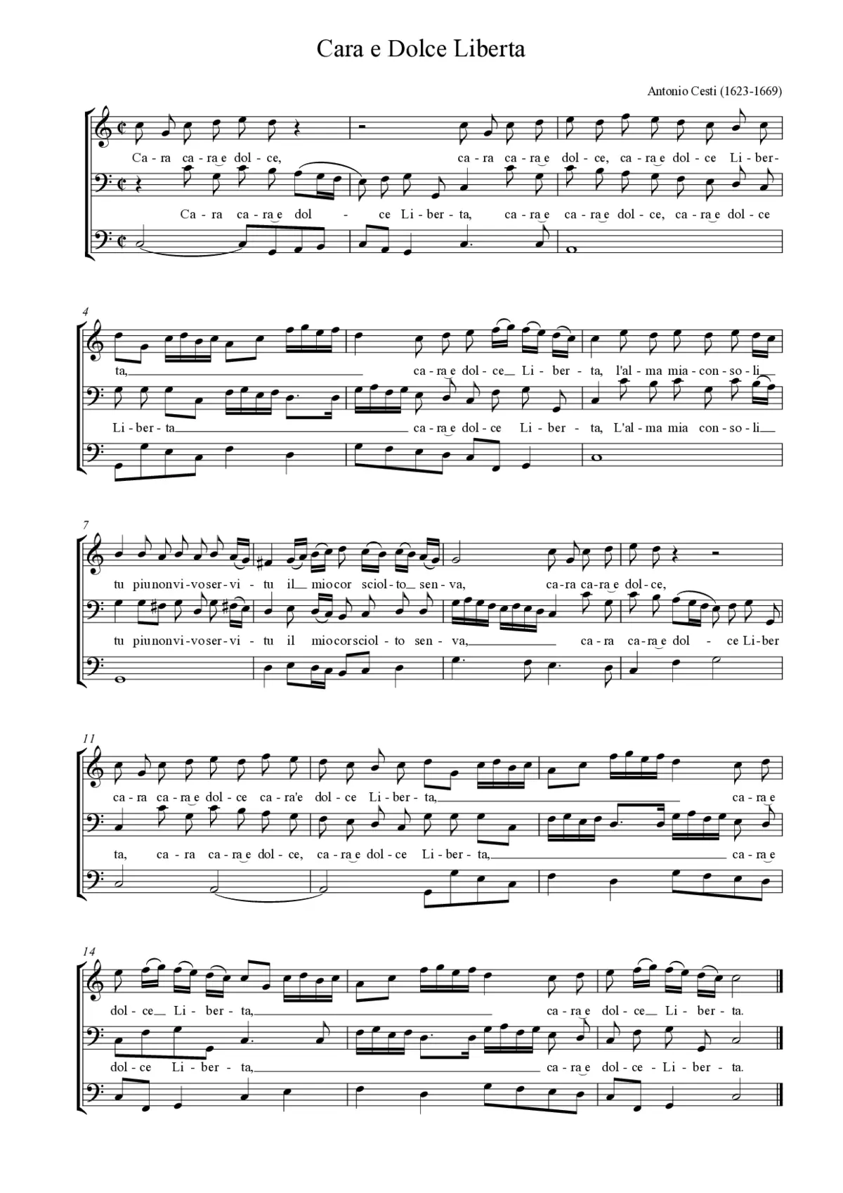 Cara e dolce Libertà - Page 1