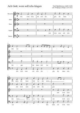 Ach Gott, wem soll ichs klagen