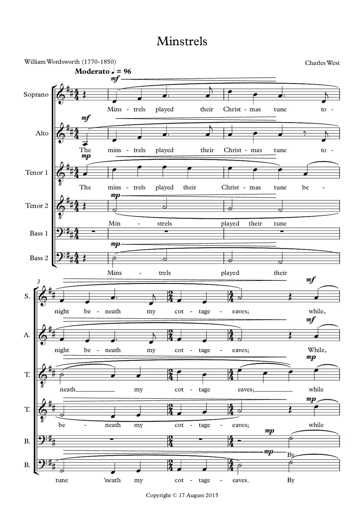 Minstrels - Page 1