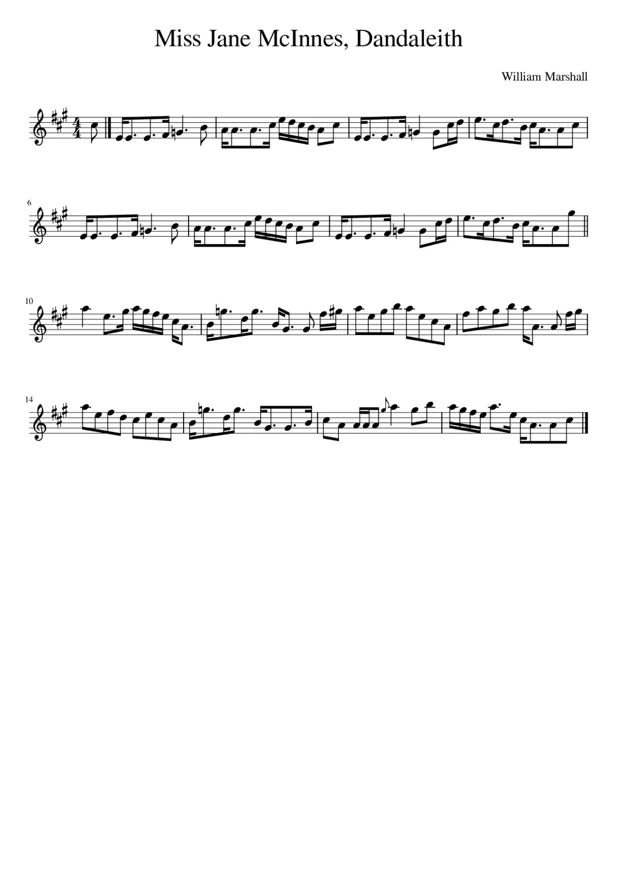 Miss Jane McInnes Dandaleith - Page 1