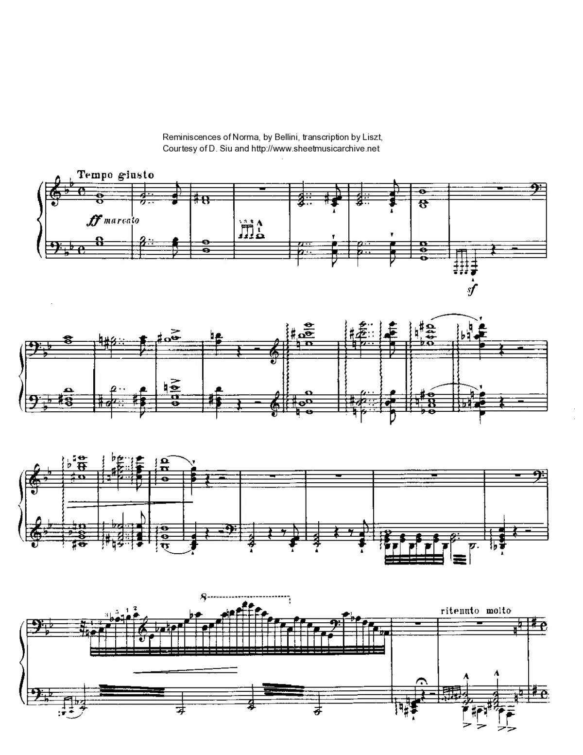 Réminiscences de Norma de Bellini - Page 1