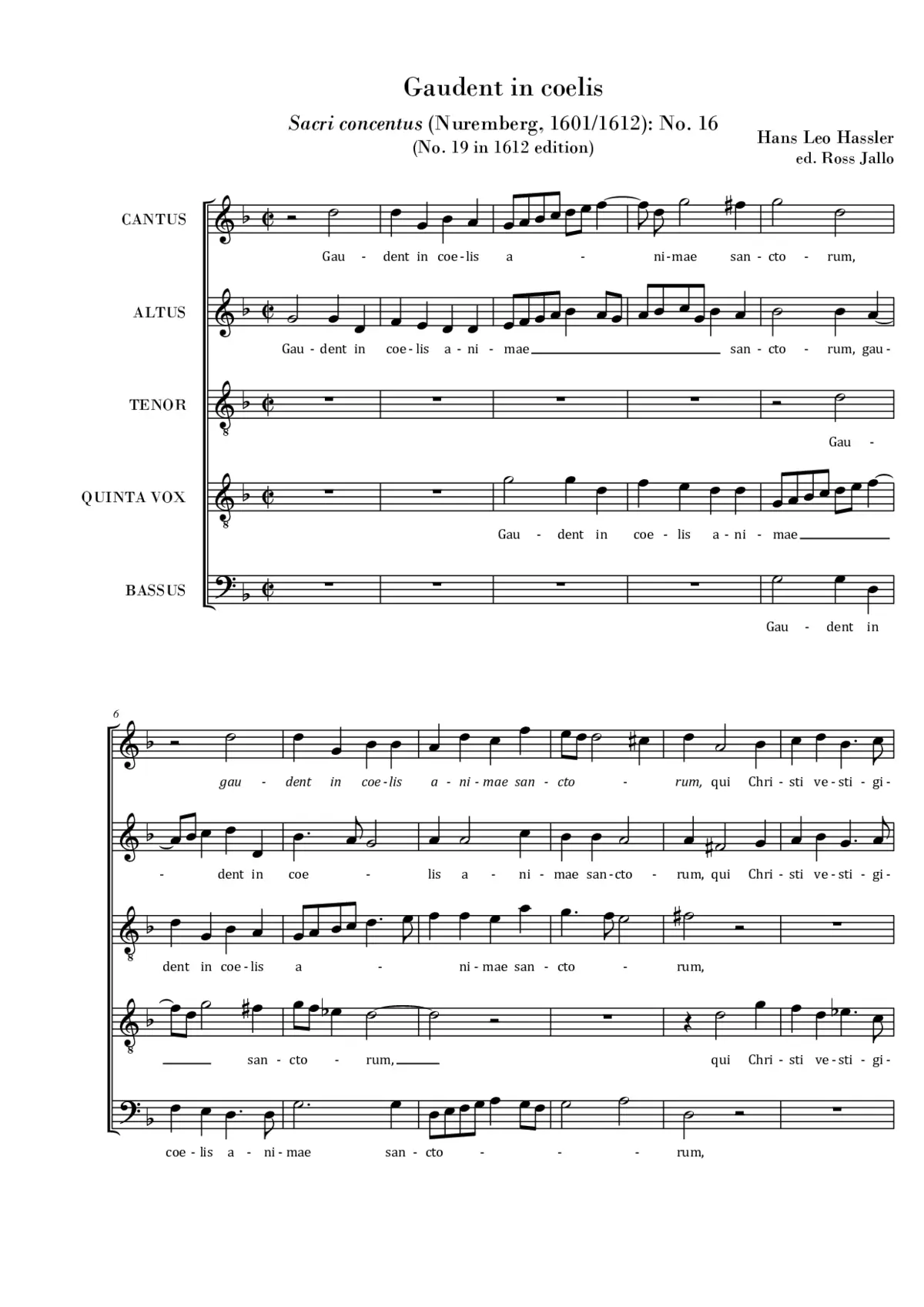 Gaudent in coelis - Page 1