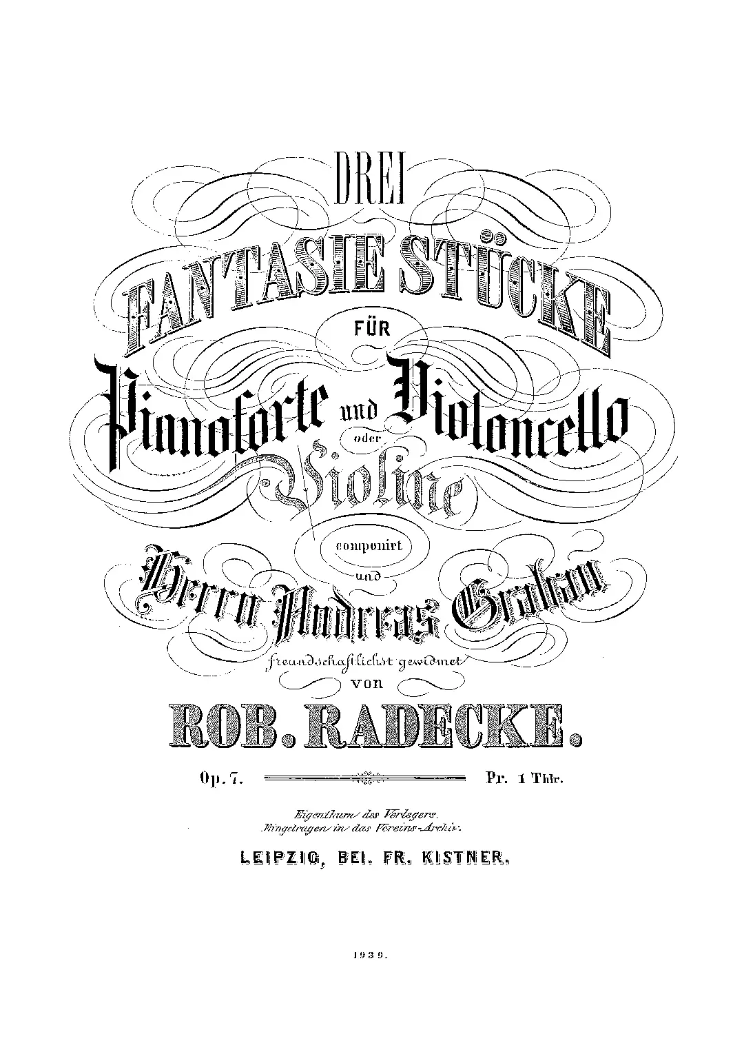3 Fantasiestücke - Page 1