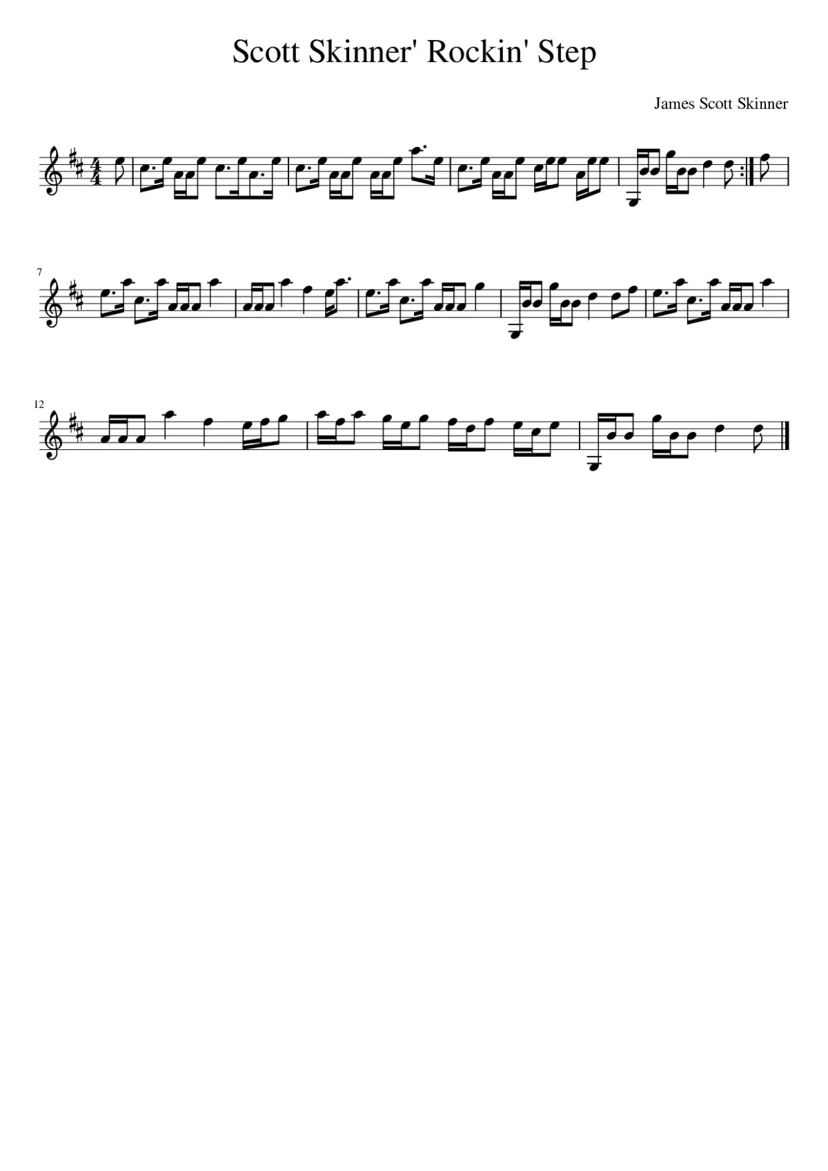 Scott Skinner' Rockin' Step - Page 1