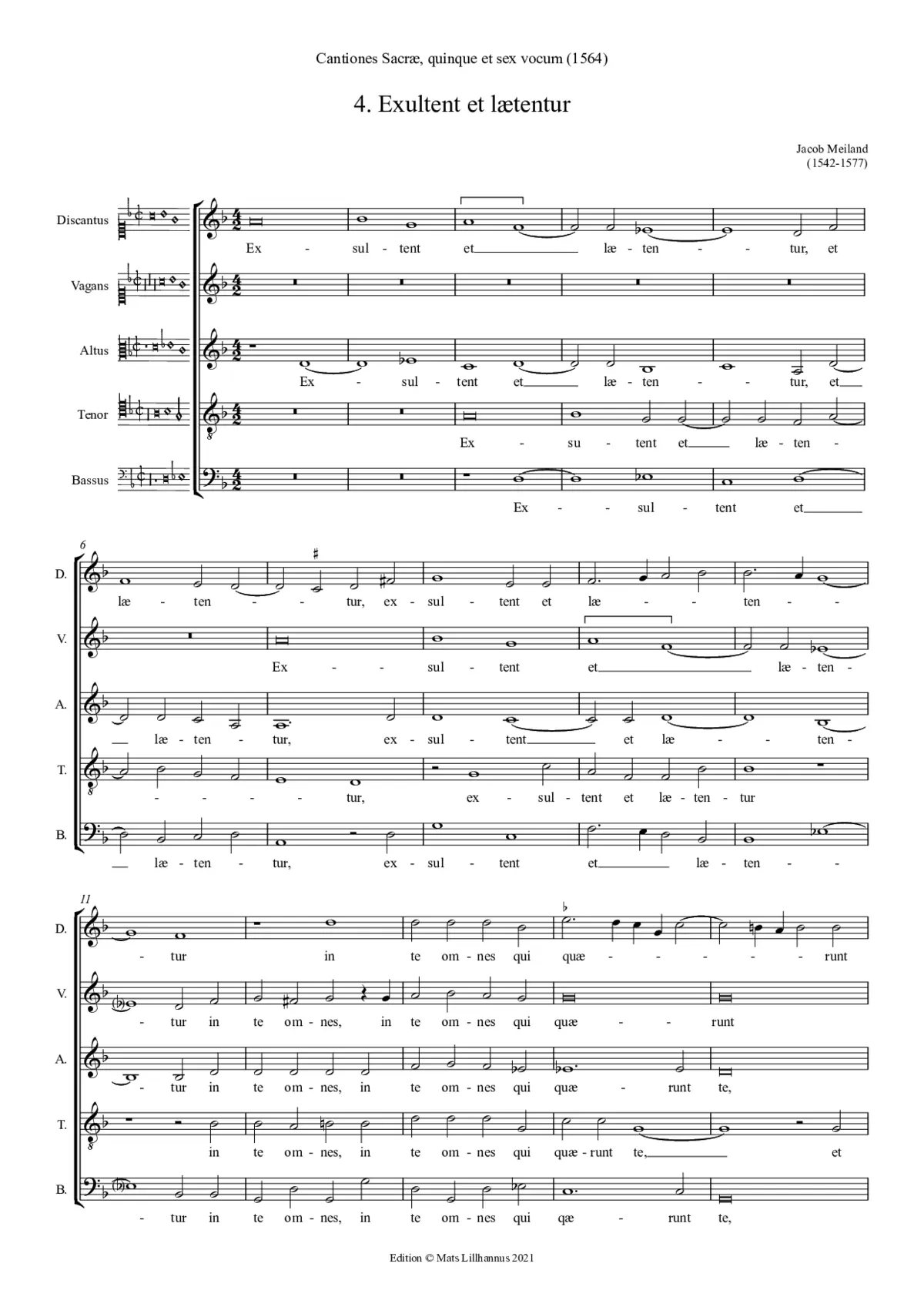 Exultent et laetentur - Page 1