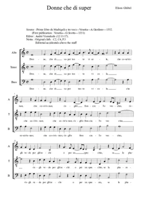 Donne che di saper tanto vi cale