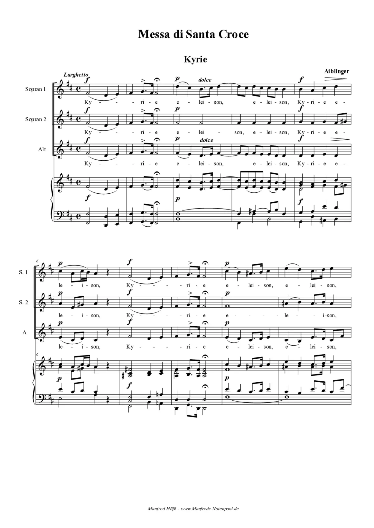 Messa di Santa Croce - Page 1