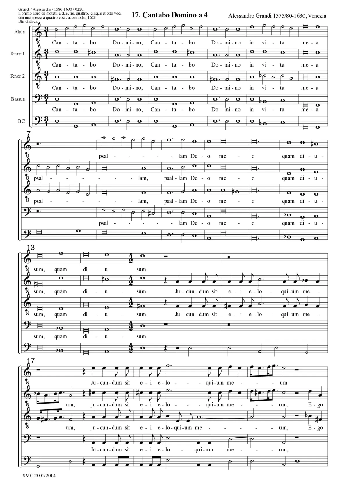 Cantabo Domino a 4 (II) - Page 1