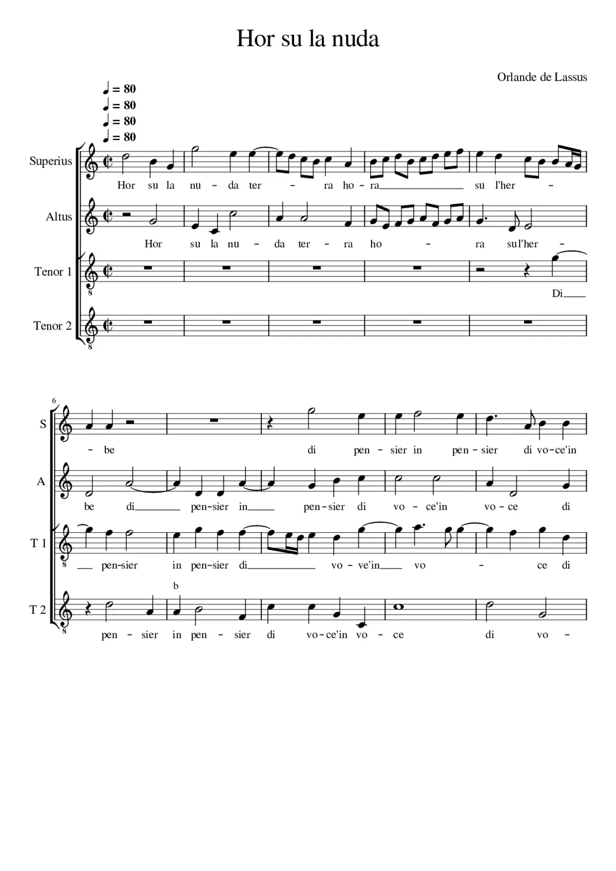 Hor su la nuda - Page 1