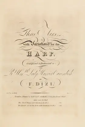 3 Airs with variations for the harp