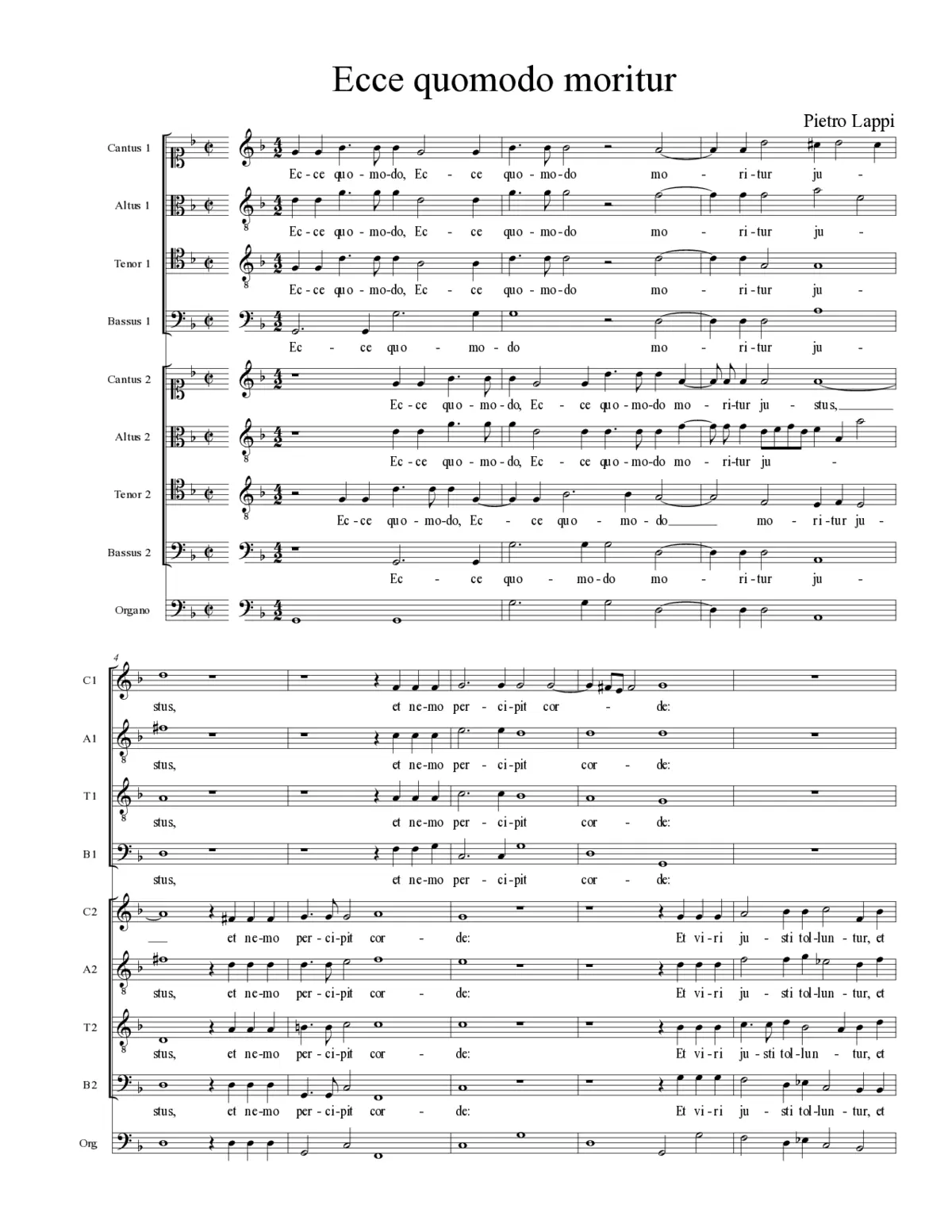 Ecce quomodo moritur - Page 1