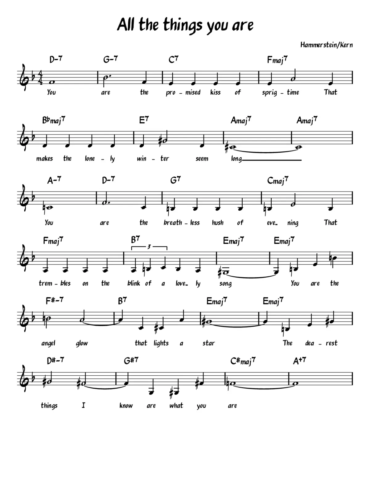 all the things you are - Page 1