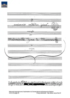 3 Anciennes Mélodies Juives