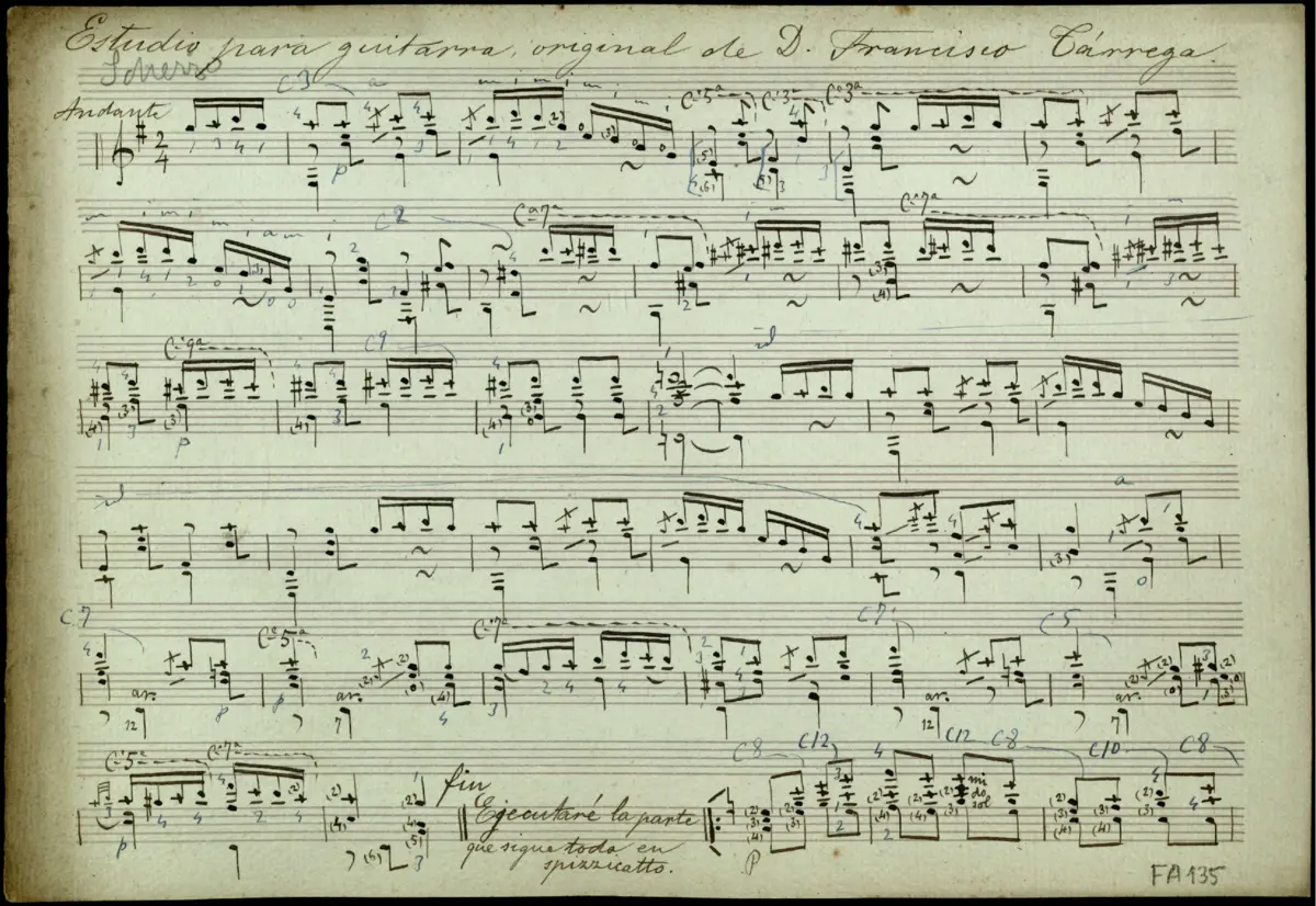Estude in G major - Page 1