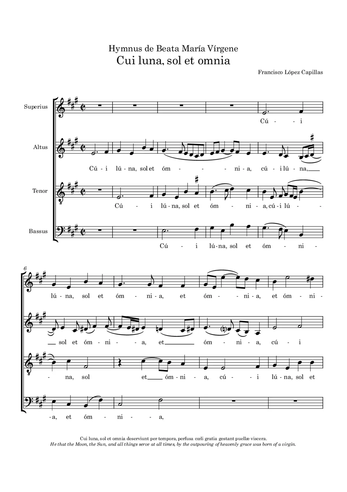Cui luna, sol et omnia - Page 1