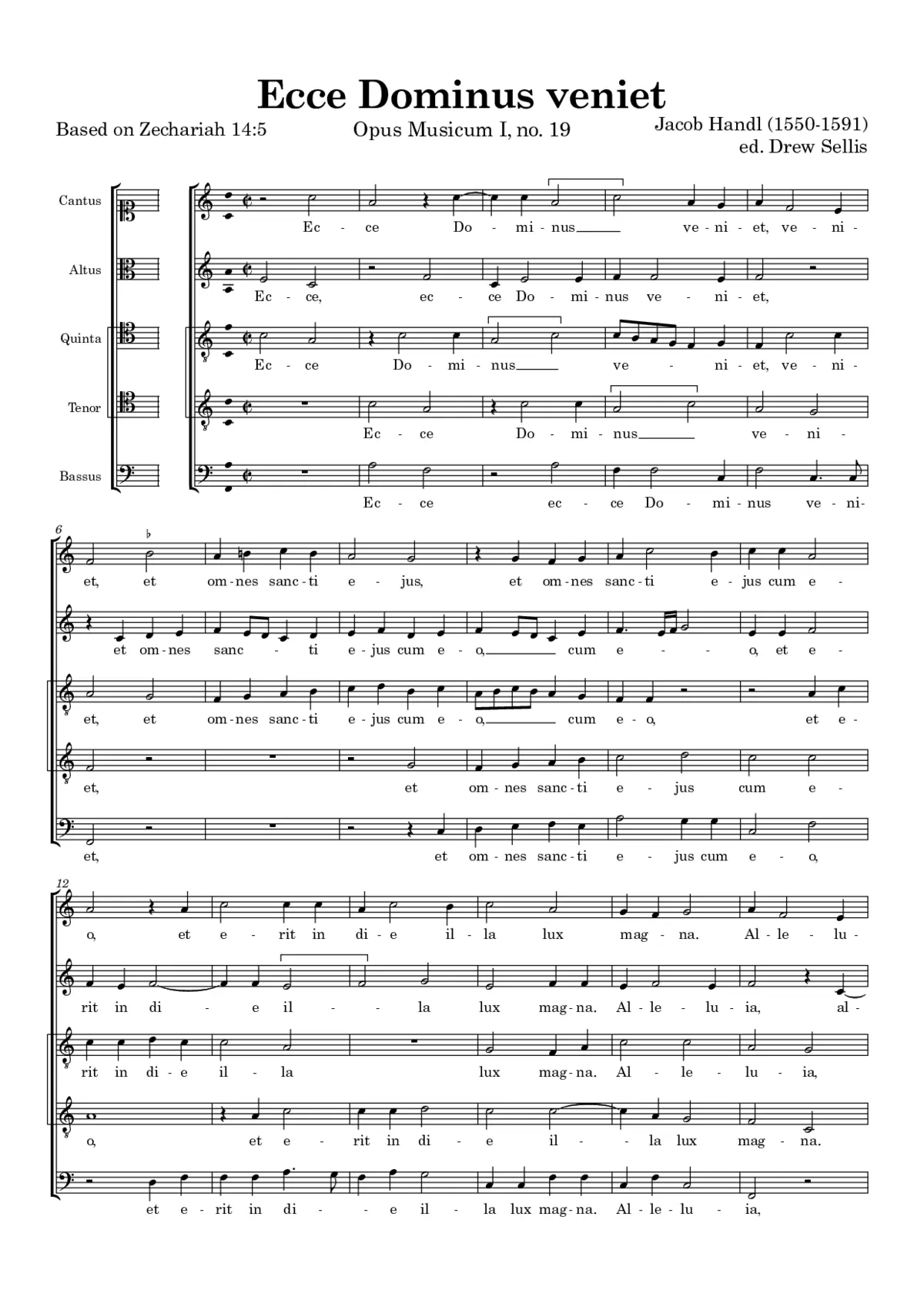 Ecce Dominus veniet - Page 1