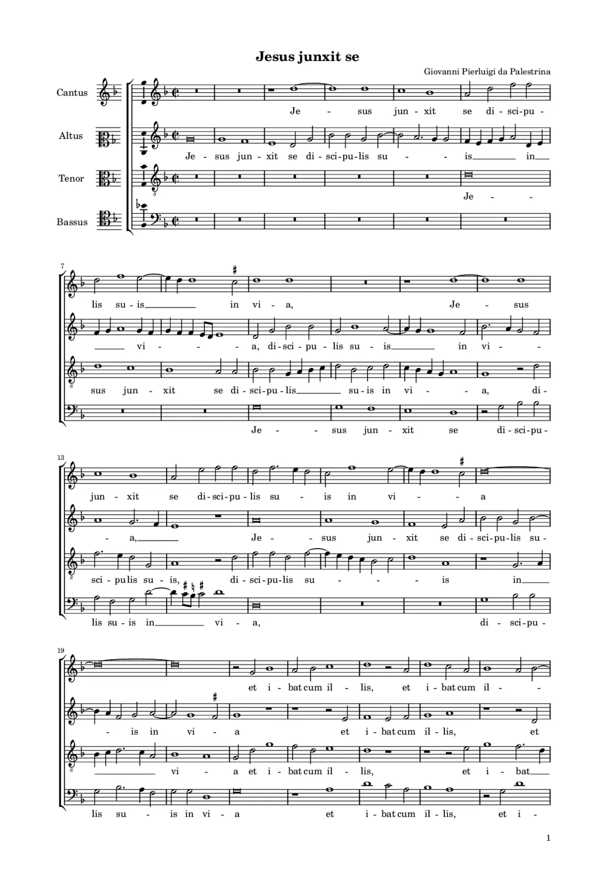Jesus junxit se - Page 1