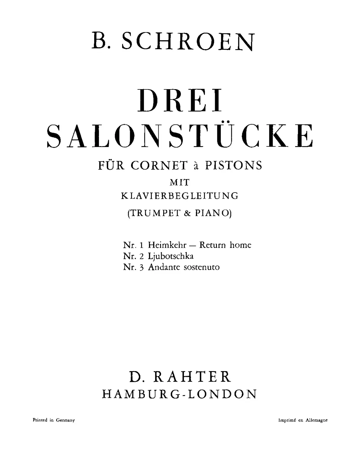 3 Salonstücke - Page 1