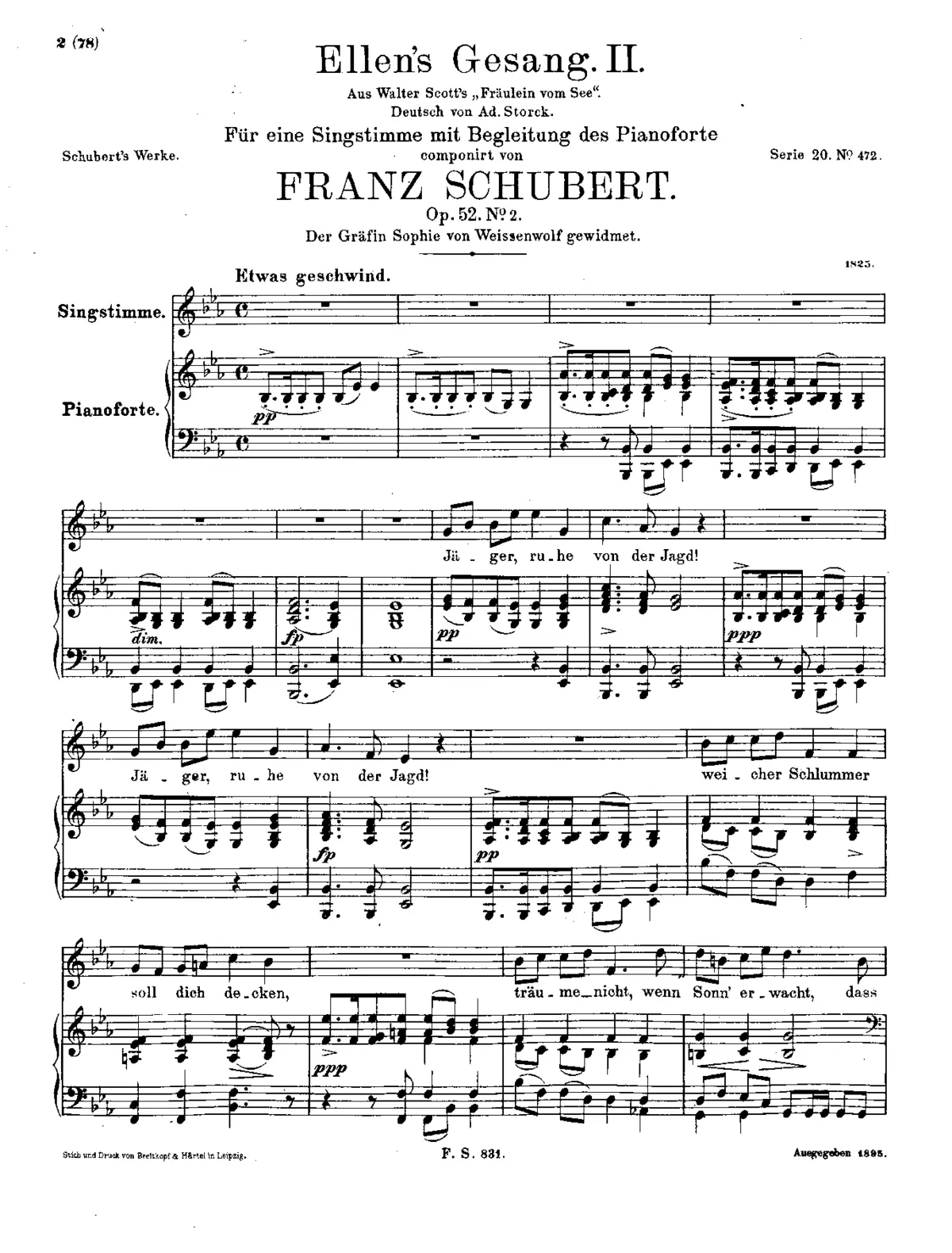 Ellens Gesang - Page 1